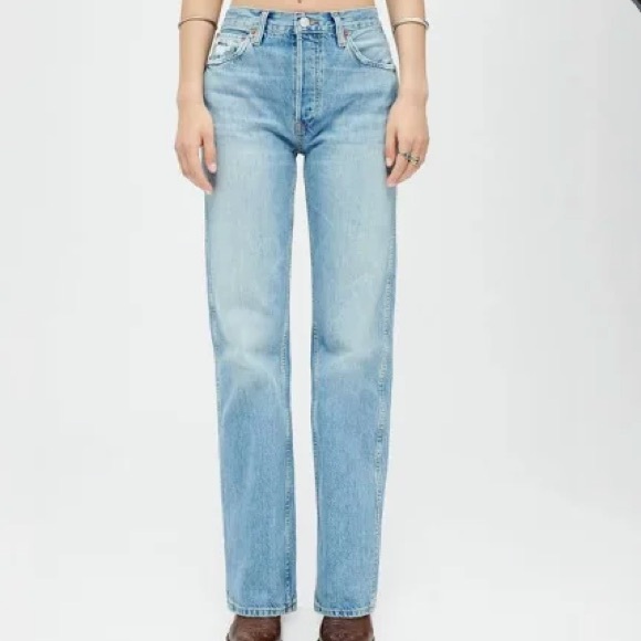 NWT RE/DONE 90’s high rise loose jeans in rio fade size 27 - Picture 3 of 16